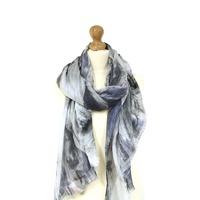 liza scarf grey triangles