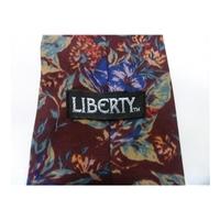 liberty burgundy floral tie