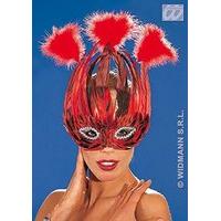 lido feather mask 4 colours party masks eyemasks disguises for masquer ...