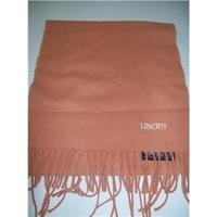 Liberty dark apricot lambswool scarf