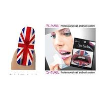 lip tattoo 16 nail foils union jack