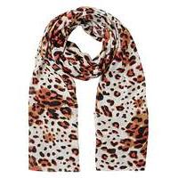 Lightweight Leopard Print Scarf