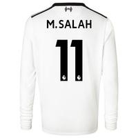 liverpool away shirt 2017 18 long sleeve kids with msalah 11 prin blac ...