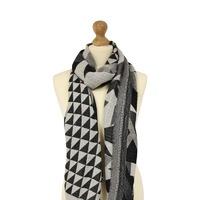 Liza Scarf - Black Dogtooth