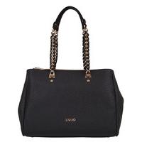 liu jo hand bags shopping bag black