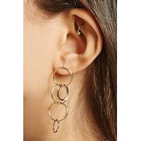 Linked Hoop Drop Earrings