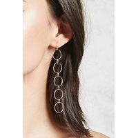 Linked Hoop Drop Earrings