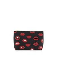 lip print makeup bag