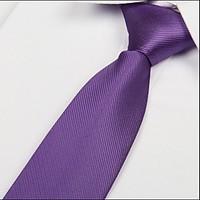 Light Purple Twill Necktie Polyester Silk Arrow Jacquard Tie