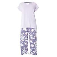 Lilac Spring Floral Pyjama Set, Blue