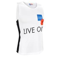 Live On Running Vest White