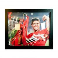 liverpool fc gerrard signed boot framed