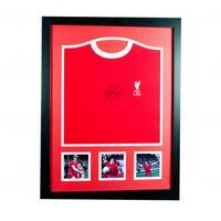 liverpool fc keegan signed shirt framed