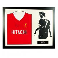 liverpool fc dalglish signed shirt silhouette