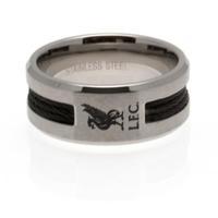 Liverpool F.C. Black Inlay Ring Small