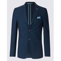 Limited Edition Navy Pure Cotton Modern Slim Jacket