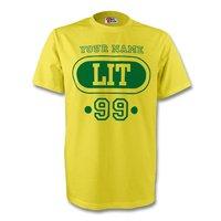 lithuania lit t shirt yellow your name