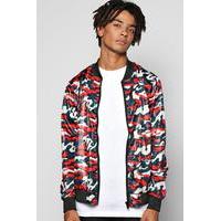 lightweight camo bomber red