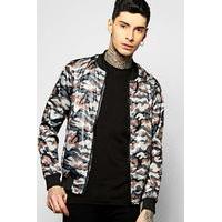 Lightweight Camo Bomber - grey