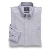 lilac cotton oxford 100 easycare button down collar shirt