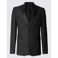 Limited Edition Black Textured Modern Slim Fit Jacket