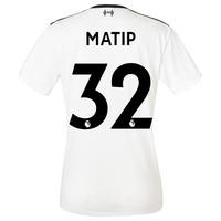 Liverpool Away Shirt 2017-18 - Womens with Matip 32 printing, Black