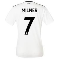 Liverpool Away Shirt 2017-18 - Womens with Milner 7 printing, Black