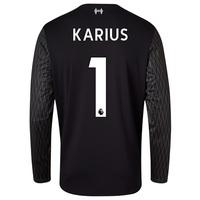 liverpool away goalkeeper shirt 2017 18 long sleeve with karius 1 pr b ...