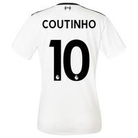 liverpool away shirt 2017 18 womens with coutinho 10 printing black