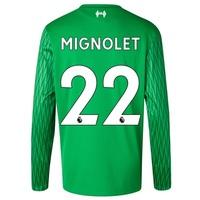 Liverpool Home Goalkeeper Shirt 2017-18 - Long Sleeve - Kids with Mign, Red