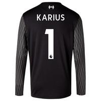 Liverpool Away Goalkeeper Shirt 2017-18 - Long Sleeve - Kids with Kari, Black