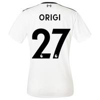 Liverpool Away Shirt 2017-18 - Womens with Origi 27 printing, Black