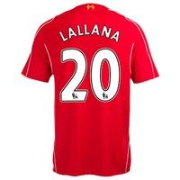 Liverpool Home Infant Kit 2014/15 with Adam Lallana 20 printing, Red