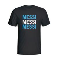 lionel messi argentina player flag t shirt black