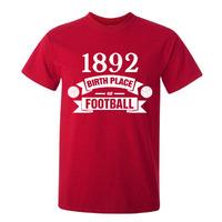 liverpool birth of football t shirt red kids