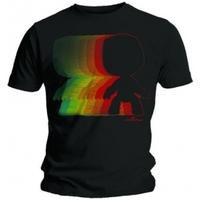 Little Big Planet Retro Rainbow Mens Black T Shirt: XL