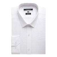 limehaus plain white slim fit shirt 16 white