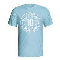 lionel messi argentina captain fantastic t shirt sky blue