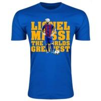 lionel messi worlds greatest t shirt blue