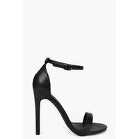 Lizard Barely There Heels - black