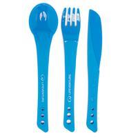 Lifeventure Ellipse Knife, Fork and Spoon Set - Blue, Blue