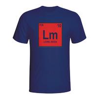 lionel messi barcelona periodic table t shirt navy