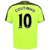 Liverpool Third Infant Kit 2016-17 with Coutinho 10 printing, Green