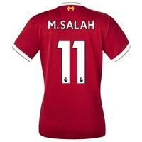 Liverpool Home Shirt 2017-18 - Womens with M.Salah 11 printing, Red