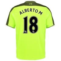 Liverpool Third Infant Kit 2016-17 with Alberto.M 18 printing, Green