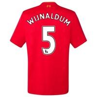 Liverpool Home Infant Kit 2016-17 with Wijnaldum 5 printing, Red