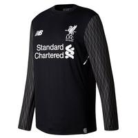 liverpool away goalkeeper shirt 2017 18 long sleeve kids black