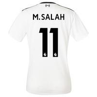 Liverpool Away Shirt 2017-18 - Womens with M.Salah 11 printing, Black