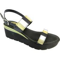 lisa kay quinn womens sandals in black