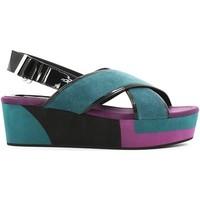 liu jo s16127p0079 wedge sandals women ottanio womens sandals in blue